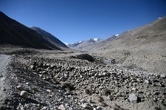 15 Driving On The Road To Rongbuk And Mount Everest North Face Base Camp In Tibet With Nuptse Ahead.jpg